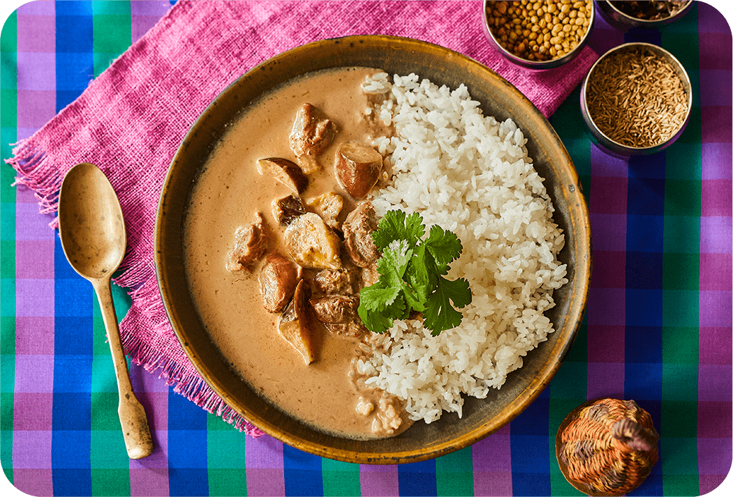 とり肉とナスのクリーミィタイカレー